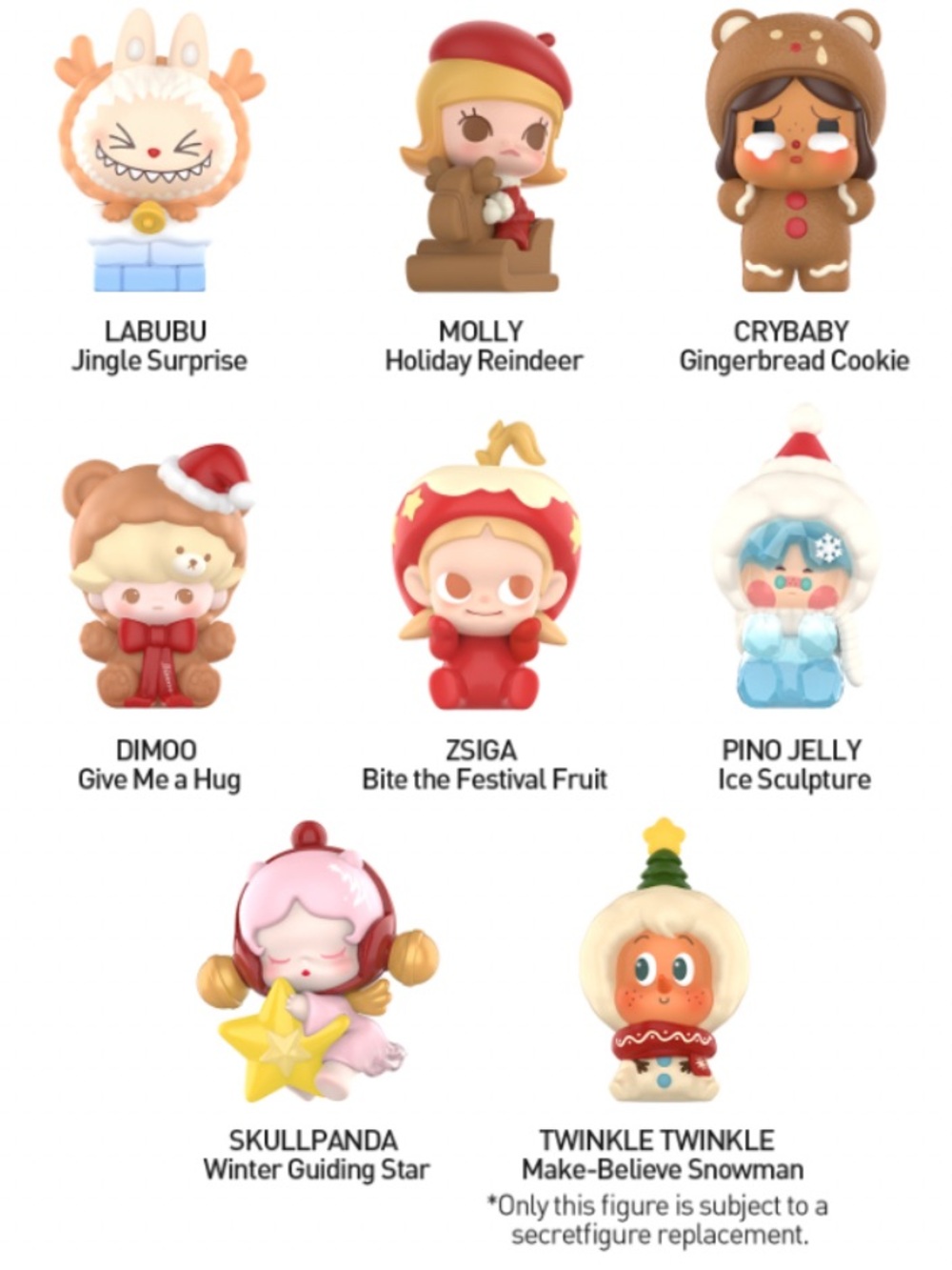 Pop Mart POP BEAN Winter Romance Series Box Set - 8 Beans + Christmas Tree Box - Picture 6 of 8